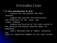 (PPT) The Solar System SOL 6.8. Introduction In this presentation we ...